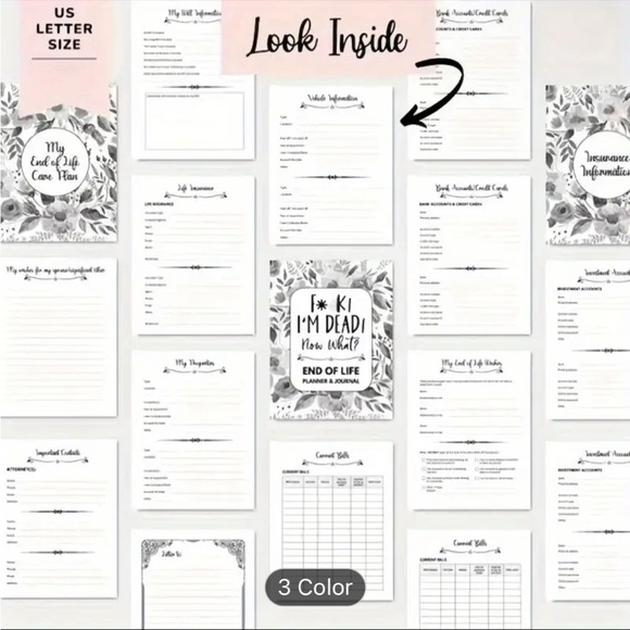 F$$k Im Dead Planner For Your Love Ones Once You Are No Longer Living. - Picture 5 of 9